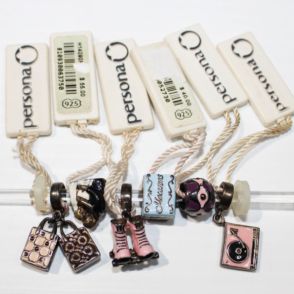 12 PERSONA 925 Sterling Charms - Picture 2 of 16